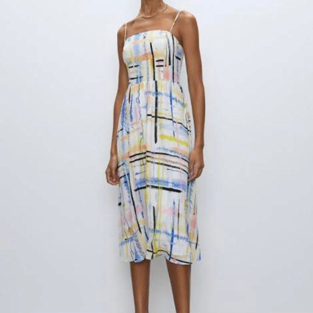 Aritzia Flowy Midi Dress (SZ:6)
